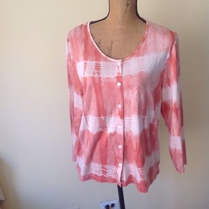 Mel &Lisa Silk Blend Ombre Cardigan** US XL